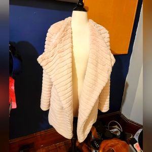 Pink Faux Fur Jacket NWT